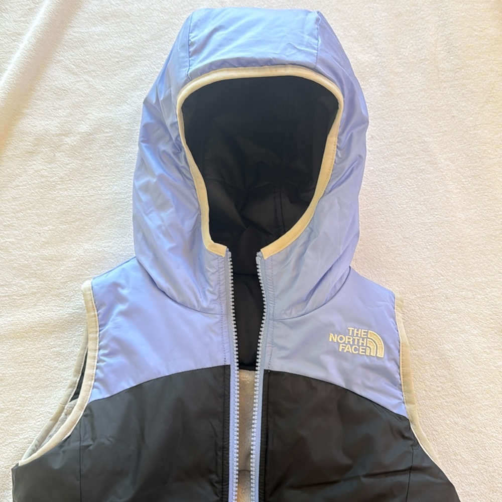 Child’s North Face reversible hooded Puffer Vest